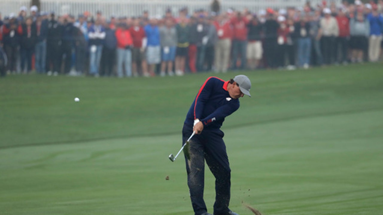 Feeling heat, Mickelson off to winning start at Ryder Cup